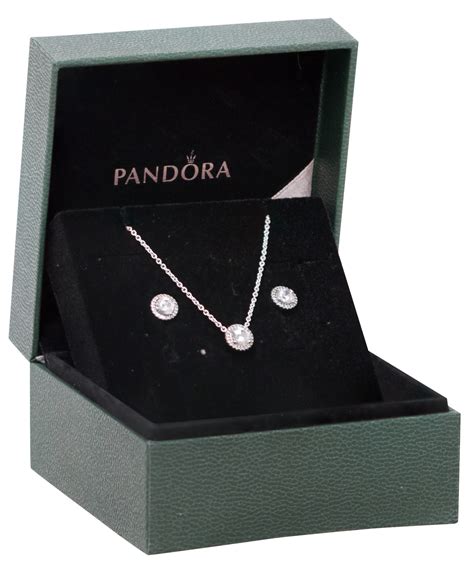 Shop sparkling studs or hoop earrings perfectly paired with a stunning <b>necklace</b>. . Pandora necklace set